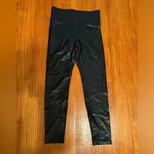 Carbon38 shiny navy leggings